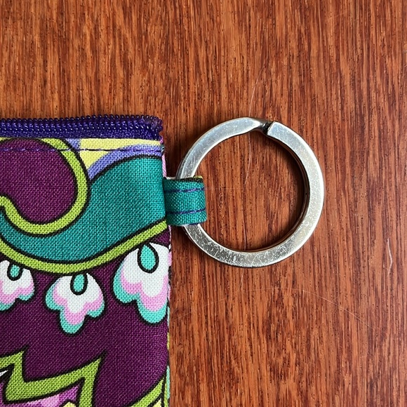 Vera Bradley ID Zippered Coin Case with Key Ring - Picture 4 of 7